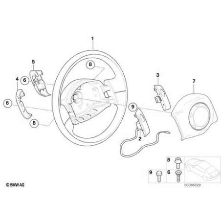 Bouton gauche de l'avertisseur sonore