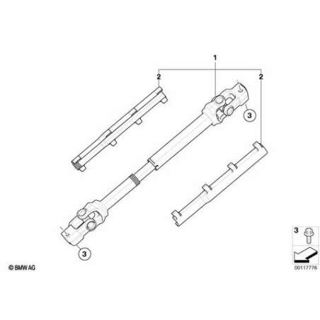 Kit de Rep. coussinets d'arbre direction