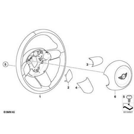 Ecran p volant sport, droit