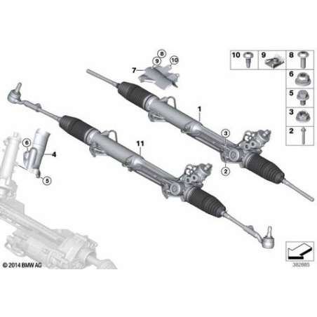 ES REMAN boîte de direction hydraulique