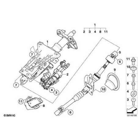 Moteur de réglage colonne de direction