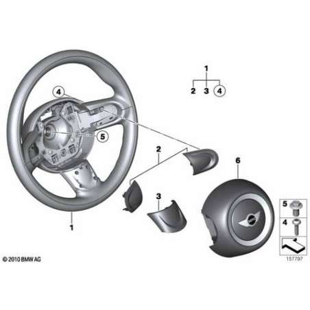 Ecran p volant sport, inférieur