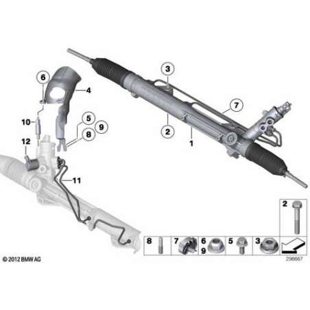 Mecan.de direction hydraul.servotronic