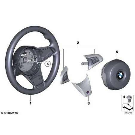 Volant sport M airbag cuir multifonction