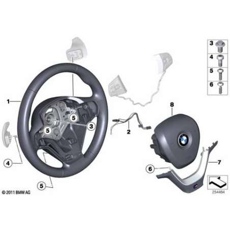 Volant sport M cuir manettes sélection