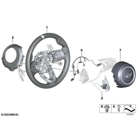 Ecran p volant sport, inférieur