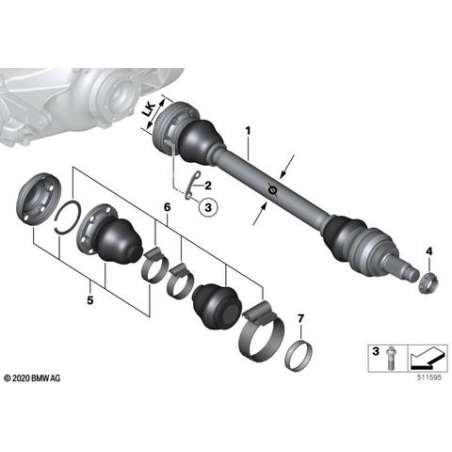 Necessaire reparation soufflet exterieur