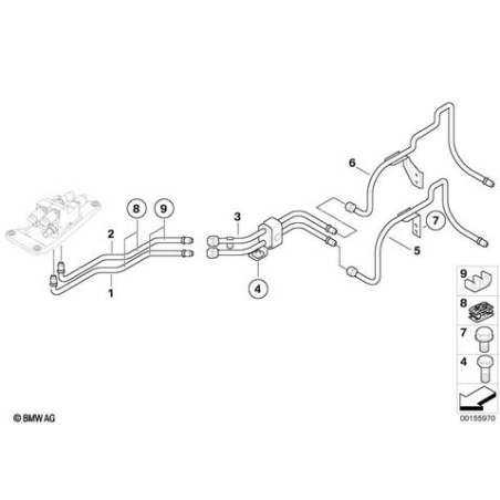 Conduite de pression moteur oscillant