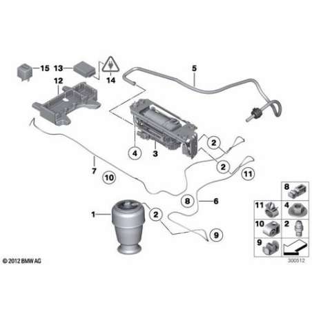 Boîtier de cde p suspension pneumatique