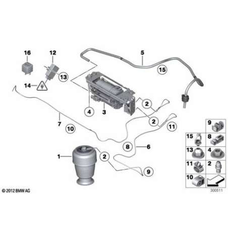 Boîtier de cde p suspension pneumatique