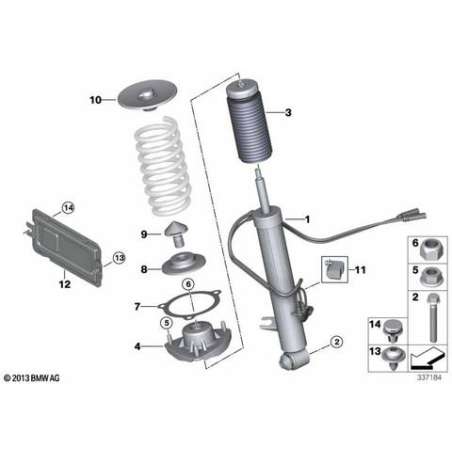 Amortiss.addition.av.tube protect.arr.