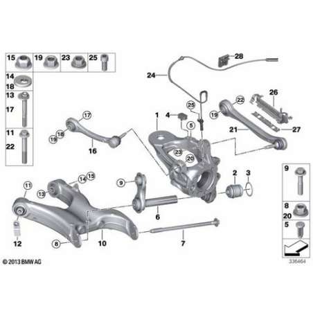 Partie oscillante droite