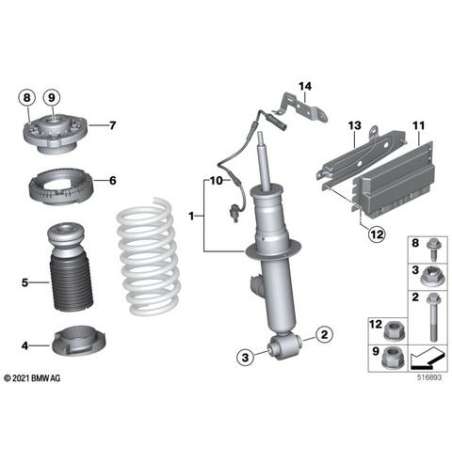 Câble adaptateur EDC essieu arrière