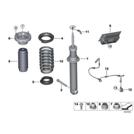 Jambe de suspension arrière EDC