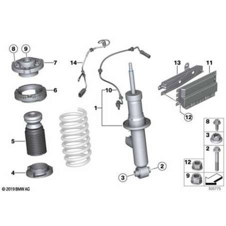 Câble adaptateur EDC arrière