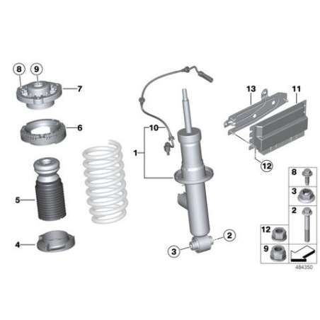 Jambe de suspension VDC arrière