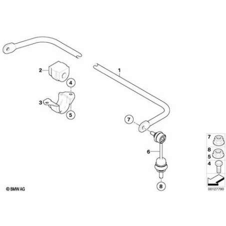 Silentbloc de barre stabilisatrice