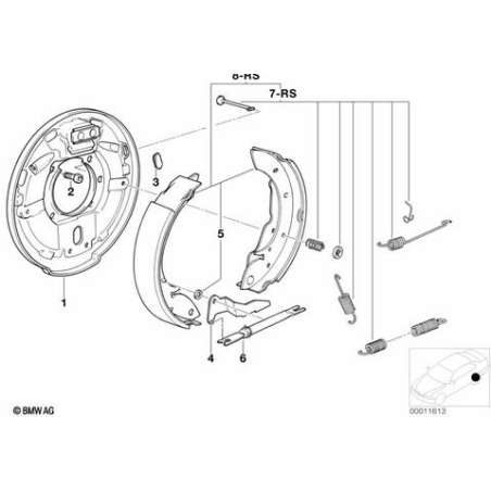 Levier de reglage gauche