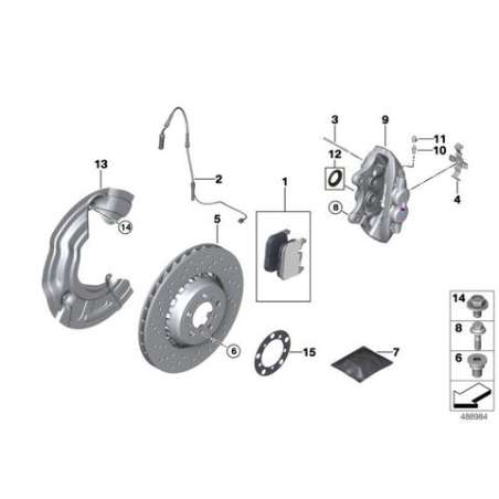 Disque de frein ventilé gauche