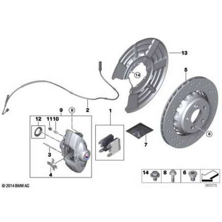 Disque de frein ventilé droit