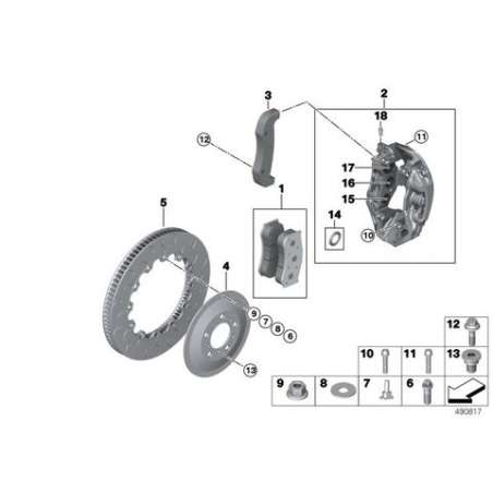 Piston de frein avant