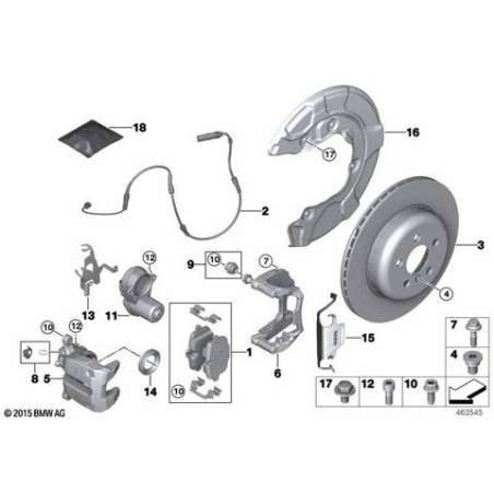 Kit de réparation guide-câble gauche