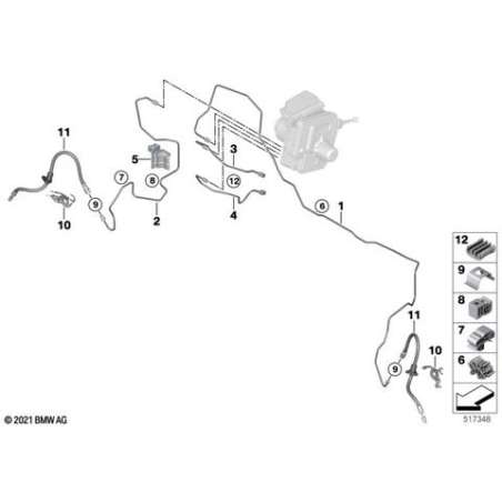 Support flexible frein avant gauche