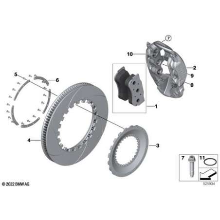 Piston de frein avant