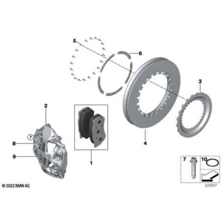 Piston de frein arrière