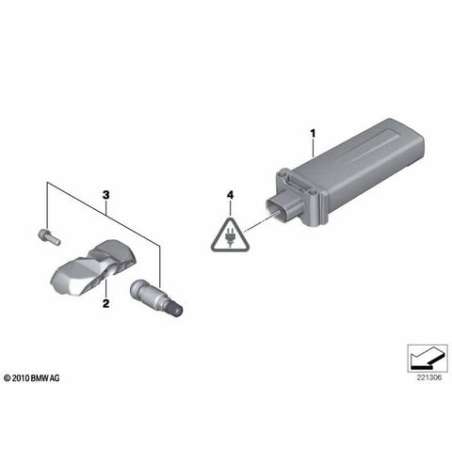 Module pour roue électronique RDC 433MHZ