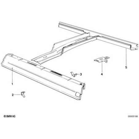 Traverse arriere support de pont