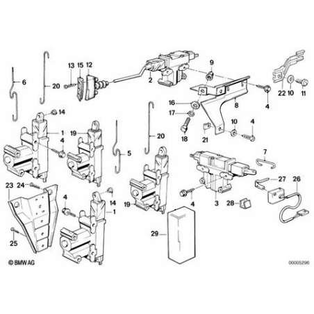 Commande electrique p porte avant