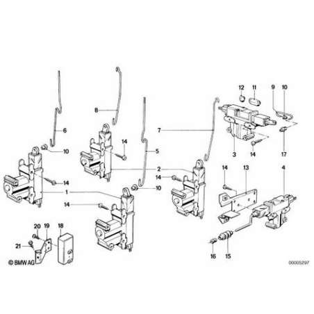 Cde electrique de couvercle de coffre ar