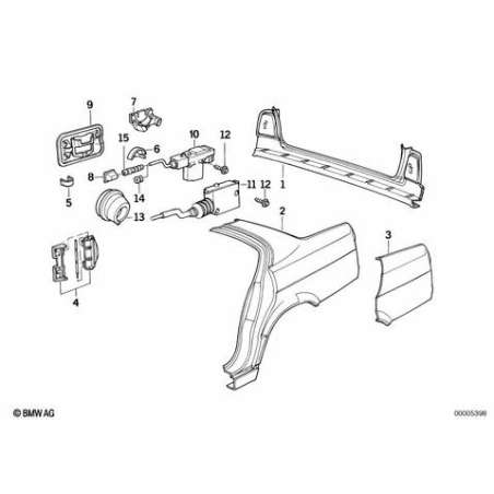 Tole de fermeture de la carrosserie