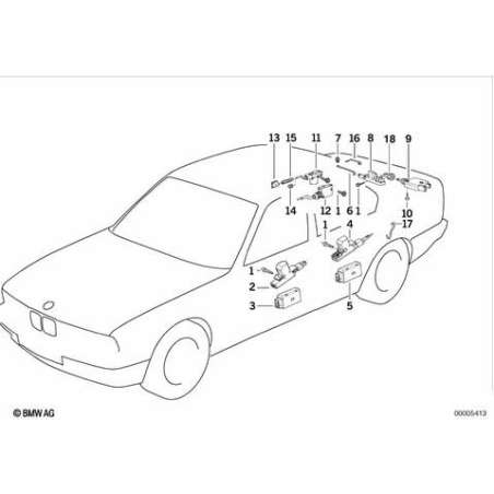 Commande electrique p porte arriere