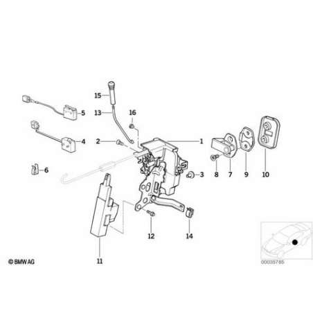 Commande electrique p porte avant