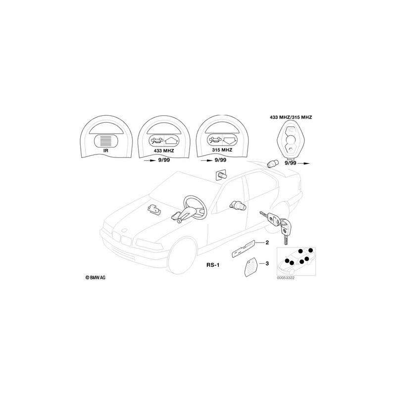 Antivol de direction interlock