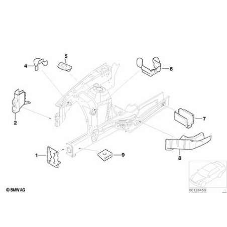 Appui de support moteur arrière