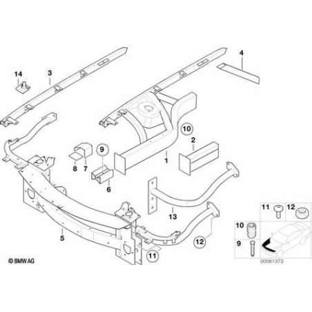 Elément de réparation p support moteur