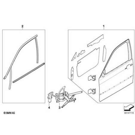 Joints de porte avant gauche