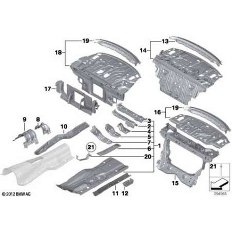 Support module pédale d'accélérateur