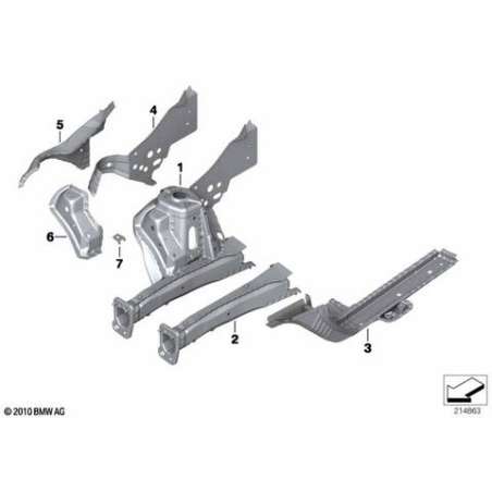 Support moteur avant gauche