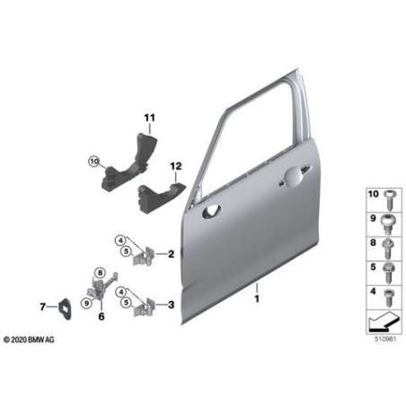 Crashpad de porte extérieur droit