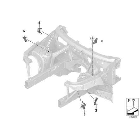 Support flexible frein avant gauche