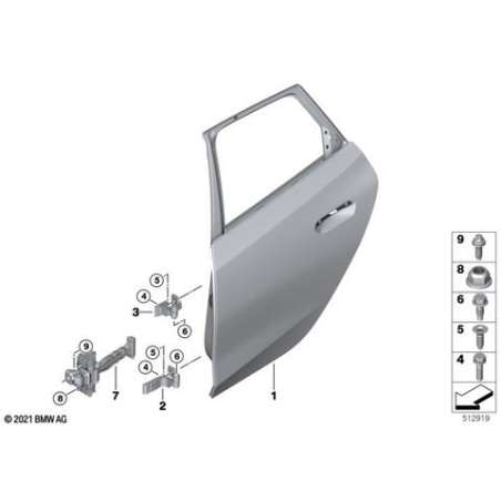 Frein de la porte arriere