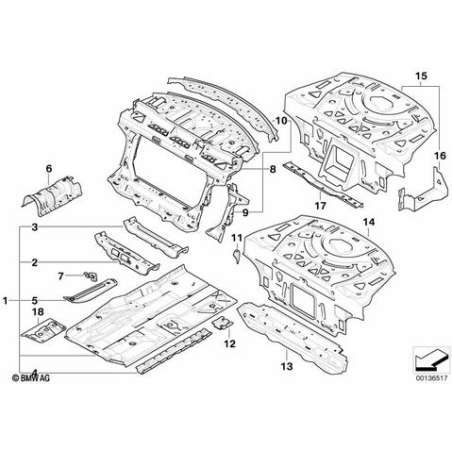 Renforcement de support moteur supér.dr.