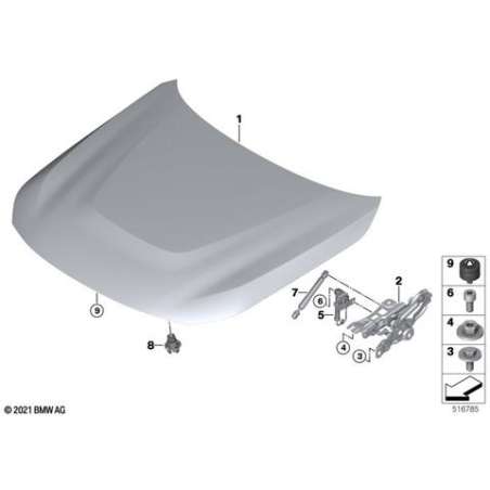 Capôt avant aluminium