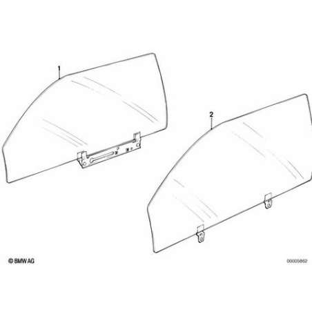 Vitre de porte transparente avd