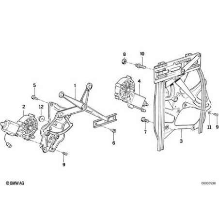 Moteur leve-glace Gauche