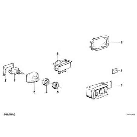 Bouton reglage de retroviseur